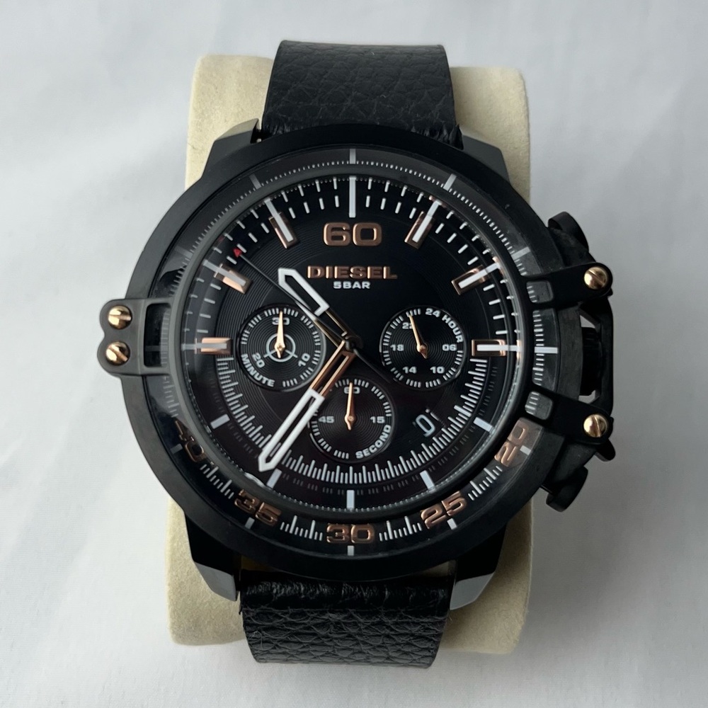 Diesel Deadeye Leather Chronograph Mens Watch DZ4409 - Picture 6 of 12